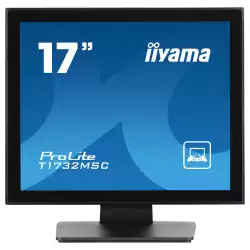Монитор IIYAMA T1732MSC-B1S, 17", Touch monitor, Projective capacitive, TN Panel, 5:4, 1280 x 1024, 250cd/m2, 1000:1, 5ms, IP54 Front, OSD key lock, VGA, HDMI, DisplayPort, Speakers, Tilt, VESA 100, Black