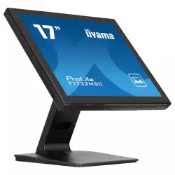Монитор IIYAMA T1732MSC-B1S, 17", Touch monitor, Projective capacitive, TN Panel, 5:4, 1280 x 1024, 250cd/m2, 1000:1, 5ms, IP54 Front, OSD key lock, VGA, HDMI, DisplayPort, Speakers, Tilt, VESA 100, Black