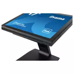 Монитор IIYAMA T1732MSC-B1SAG, 17", Touch monitor, Edge to edge glass, TN panel, AntiGlare, 5:4, 1280 x 1024, 250cd/m2, 1000:1, 5ms, Projective capacitive, VGA, HDMI, DisplayPort, Audio in, Speakers, IP54 Front, OSD key lock, Tilt, VESA 100, Black
