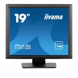Монитор IIYAMA T1931SR-B1S, 19", IPS Panel, 5:4, 1280 x 1024, 250cd/m2, 1000:1, 14ms, Serial resistive touch, VGA, HDMI, DP, Speakers, IP54 (front), OSD key lock, Tilt, VESA 100, Black