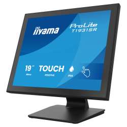 Монитор IIYAMA T1931SR-B2S, 19 inch, IPS panel, AG, 5:4, 1280x1024, 250cd/m2, 1000:1, 14ms, Serial Resistive touch, VGA, HDMI, DP, Audio in, Speakers, IP54 (front), OSD key lock, Tilt, VESA 100, Black