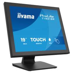 Монитор IIYAMA T1931SR-B2S, 19 inch, IPS panel, AG, 5:4, 1280x1024, 250cd/m2, 1000:1, 14ms, Serial Resistive touch, VGA, HDMI, DP, Audio in, Speakers, IP54 (front), OSD key lock, Tilt, VESA 100, Black