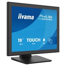 Монитор IIYAMA T1932MSC-B2S, 19 inch, Edge to edge glass, IPS panel, 5:4, PCAP touch, 250cd/m2, 1000:1, 14ms, VGA, HDMI, DP, Mini jack, Speakers, IP54 front, OSD key lock, Tilt, Face up, VESA, Black