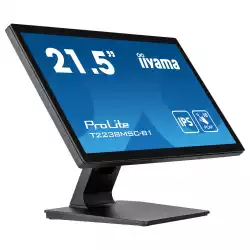 Монитор IIYAMA T2238MSC-B1, 21.5", 10- point bonded PCAP, IPS panel, 16:9, FHD 1920 x 1080, 600cd/m2, 1000:1,5ms, IP1X Front, 7H, Blue light reducer, OSD key lock, HDMI, DisplayPort, 2x USB, Speakers, Portrait, Face Up, VESA 100, Black