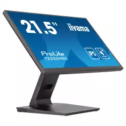 Монитор IIYAMA T2252MSC-B2, 21.5", Touch monitor, 10 points Projective capacitive, IPS Panel, 16:9, FHD 1920 x 1080, 250cd/m2, 1000:1, 5ms, 7H, Palm rejection, Blue light reducer, HDMI, DisplayPort, 2x USB, Tilt, Speakers, VESA 100, Black
