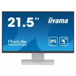 Монитор IIYAMA T2252MSC-W2, 21.5", touch monitor, 10 points Projective capacitive, IPS Panel, 16:9, FHD 1920 x 1080, 250cd/m2, 1000:1, 5ms, 7H, Blue light reducer, HDMI, DisplayPort, 2x USB, Tilt, Speakers, VESA 100, White