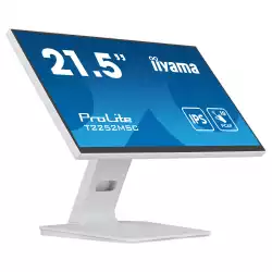 Монитор IIYAMA T2252MSC-W2, 21.5", touch monitor, 10 points Projective capacitive, IPS Panel, 16:9, FHD 1920 x 1080, 250cd/m2, 1000:1, 5ms, 7H, Blue light reducer, HDMI, DisplayPort, 2x USB, Tilt, Speakers, VESA 100, White