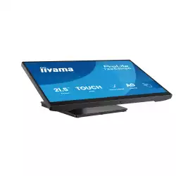Монитор IIYAMA T2254MSC-B2AG, 21.5", IPS panel, AG, 10-points PCAP, 16:9, FHD 1920x1080, 300cd/m2, 1300:1, 4ms, 100Hz, 7H, MPP2.0 support, HDMI, DP, 2x USB, Audio out, Speakers, Flicker free, Face-up, Tilt, VESA 100, Black