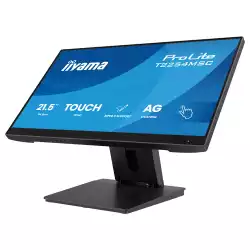 Монитор IIYAMA T2254MSC-B2AG, 21.5", IPS panel, AG, 10-points PCAP, 16:9, FHD 1920x1080, 300cd/m2, 1300:1, 4ms, 100Hz, 7H, MPP2.0 support, HDMI, DP, 2x USB, Audio out, Speakers, Flicker free, Face-up, Tilt, VESA 100, Black