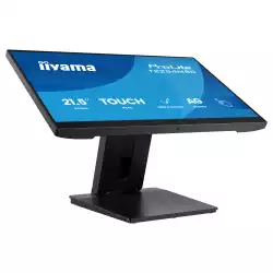 Монитор IIYAMA T2254MSC-B2AG, 21.5", IPS panel, AG, 10-points PCAP, 16:9, FHD 1920x1080, 300cd/m2, 1300:1, 4ms, 100Hz, 7H, MPP2.0 support, HDMI, DP, 2x USB, Audio out, Speakers, Flicker free, Face-up, Tilt, VESA 100, Black