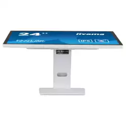 Монитор IIYAMA T2452MSC-W1, 23.8", Touch monitor, 10 points Projective capacitive, IPS Panel, 16:9, 1920 x1080, 400cd/m2, 1000:1, 14ms, 7H, Anti-fingerprint coating, OSD key lock, HDMI, DisplayPort, 2x USB, Speakers, Tilt, VESA 100, White