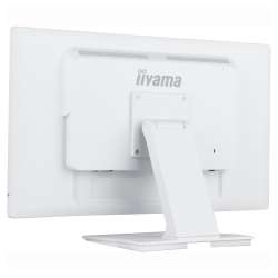 Монитор IIYAMA T2452MSC-W1AG, 24 inch, IPS panel, AG, FHD 1920x1080, 400cd/m2, 1000:1, 5ms, 10-pts PCAP touch, HDMI, DP, 2x USB, Audio out, Speakers, OSD key lock, Anti-fingerprint, Tilt, VESA 100, White