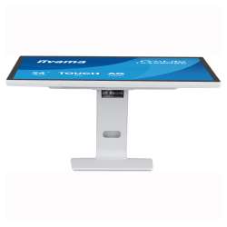 Монитор IIYAMA T2452MSC-W1AG, 24 inch, IPS panel, AG, FHD 1920x1080, 400cd/m2, 1000:1, 5ms, 10-pts PCAP touch, HDMI, DP, 2x USB, Audio out, Speakers, OSD key lock, Anti-fingerprint, Tilt, VESA 100, White
