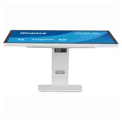 Монитор IIYAMA T2452MSC-W1AG, 24 inch, IPS panel, AG, FHD 1920x1080, 400cd/m2, 1000:1, 5ms, 10-pts PCAP touch, HDMI, DP, 2x USB, Audio out, Speakers, OSD key lock, Anti-fingerprint, Tilt, VESA 100, White