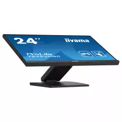 Монитор IIYAMA T2454MSC-B2AG, 23.8" IPS LED panel, 10 points PCAP, Anti-Glare, 16:9, FHD 1920x1080, 300cd/m2, 1000:1, 4ms, 75Hz, Blue light reducer, HDMI, DP, 2x USB, Audio in, Speakers, Tilt, VESA 100, Black