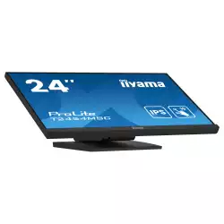 Монитор IIYAMA T2454MSC-B2AG, 23.8" IPS LED panel, 10 points PCAP, Anti-Glare, 16:9, FHD 1920x1080, 300cd/m2, 1000:1, 4ms, 75Hz, Blue light reducer, HDMI, DP, 2x USB, Audio in, Speakers, Tilt, VESA 100, Black