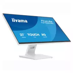 Монитор IIYAMA T2752MSC-W1AG, 27 inch, IPS panel, AG, 7H, 10-points PCAP touch, FHD 1920x1080, 400cd/m2, 1000:1, 5ms, 100Hz, OSD key lock, Anti-fingerprint, HDMI, DP, 2x USB, Audio out, Speakers, Tilt, VESA, White