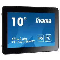 Монитор IIYAMA TF1015MC-B3, 10.1", Open frame, IPS panel, 16:10, WXGA 1280x800, 29ms, 500cd/m2, 800:1, PCAP touch, Foam seal, Anti-fingerprint, IP65 front, 7H, VGA, HDMI, DP, LAN, USB, Portrait, Face Up, VESA 100, Black