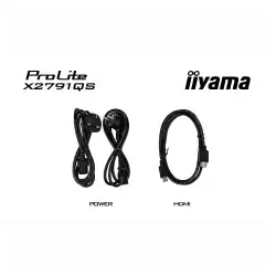 Монитор IIYAMA X2791QS-B1, 27 inch, IPS panel, AG, QHD 2560x1440, 350cd/m2, 1000:1, 75Hz, 1ms, Blue light reducer, Flicker free, HDMI, DP, Audio out, Speakers, Tilt, VESA 100, Black