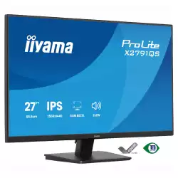 Монитор IIYAMA X2791QS-B1, 27 inch, IPS panel, AG, QHD 2560x1440, 350cd/m2, 1000:1, 75Hz, 1ms, Blue light reducer, Flicker free, HDMI, DP, Audio out, Speakers, Tilt, VESA 100, Black
