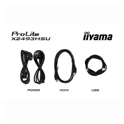 Монитор IIYAMA X2793HSU-B1, 27 inch, IPS panel, AG, FHD 1920x1080, 350cd/m2, 1500:1, 120Hz, 1ms, Blue light reducer, Flicker free, HDMI, DP, 2x USB, Audio out, Speakers, Tilt, VESA 100, Energy class C, Black