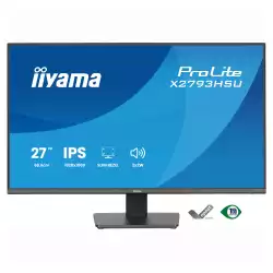 Монитор IIYAMA X2793HSU-B1, 27 inch, IPS panel, AG, FHD 1920x1080, 350cd/m2, 1500:1, 120Hz, 1ms, Blue light reducer, Flicker free, HDMI, DP, 2x USB, Audio out, Speakers, Tilt, VESA 100, Energy class C, Black