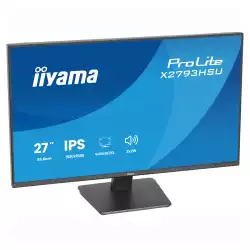 Монитор IIYAMA X2793HSU-B1, 27 inch, IPS panel, AG, FHD 1920x1080, 350cd/m2, 1500:1, 120Hz, 1ms, Blue light reducer, Flicker free, HDMI, DP, 2x USB, Audio out, Speakers, Tilt, VESA 100, Energy class C, Black