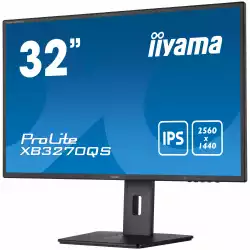 Монитор IIYAMA XB3270QS-B5 31.5" IPS Panel, AG, 16:9, WQHD 2560 x 1440@@60Hz, 4ms, 250 cd/m2, 1200:1, DVI, HDMI, DisplayPort, Speakers, Height adjustment, Pivot, Swivel, VESA 100, Black