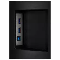 Монитор IIYAMA XB3288UHSU-B5, 31.5" VA Panel, 4K UHD 3840x2160, 300cd/m2, 3ms, 3000:1, 80M:1, 2x HDMI, DisplayPort, 2x USB, HDCP, FreeSync support, HDR, Flicker free, Blue light reducer, Speakers, HAS, Swivel, Tilt, VESA 100, Black