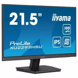 Монитор IIYAMA XU2293HSU-B7, 21.5" IPS panel, Anti-Glare, 16:9, FHD 1920x1080, 300cd/m2, 1000:1, 80M:1, 1ms, 100Hz, Flicker free, Blue light reducer, Adaptive Sync, HDMI, DisplayPort, 2x USB, Audio out, Speakers, Tilt, VESA 100, Black
