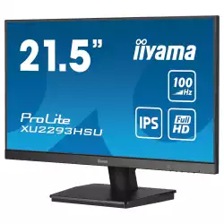 Монитор IIYAMA XU2293HSU-B7, 21.5" IPS panel, Anti-Glare, 16:9, FHD 1920x1080, 300cd/m2, 1000:1, 80M:1, 1ms, 100Hz, Flicker free, Blue light reducer, Adaptive Sync, HDMI, DisplayPort, 2x USB, Audio out, Speakers, Tilt, VESA 100, Black