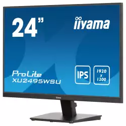 Монитор IIYAMA XU2495WSU-B7, 24.1" IPS LED panel, AG, 16:10, WUXGA 1920x1200, 300cd/m2, 1000:1, 80M:1, 4ms, Flicker free, HDMI, DP, 3x USB, USB-C, Speakers, Tilt, VESA 100, Black
