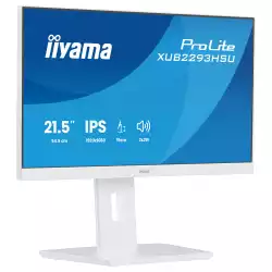 Монитор IIYAMA XUB2293HSU-W7, 21.5", IPS panel, 16:9, AG, FHD 1920x1080, 300cd/m2, 1000:1, 80M:1, 100Hz, 1ms, Flicker free, Blue light reducer, HDMI, DP, 2x USB, Audio out, Speakers, HAS, Swivel, Tilt, Pivot, VESA 100, White