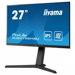 Монитор IIYAMA XUB2796HSU-B1 27 inch IPS LED Panel, 1920x1080, 75Hz, 1ms, 250cd/m2, HDMI, DisplayPort, 2xUSB, speakers, Height adjustment, Pivort, ultra slim, AMD FreeSync