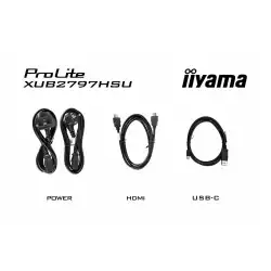 Монитор IIYAMA XUB2797HSU-B2, 27" IPS panel, Anti-Glare, 16:9, FHD 1920 x 1080, 300cd/m2, 1000:1, 80M:1, 1ms, 100Hz, Flicker free, Blue light reducer, Adaptive Sync, HDMI, DP, 2x USB, Audio out, Speakers, HAS, Swivel, Tilt, Pivot, VESA 100, Black