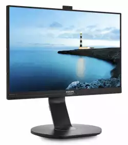 Монитор Philips 221B7QPJKEB/00 21.5" IPS panel WLED, 1920x1080 16:9, 5ms, VGA, HDMI, Displayport, USB, speakers, pivot, Height adjustment, 2MP web camera with microphone