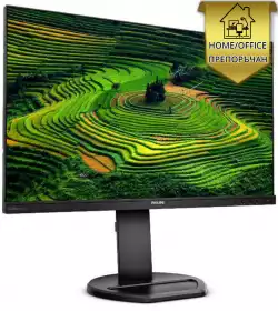 Монитор Philips 241B8QJEB 23.8" WLED, IPS, 1920x1080, 5ms, 250cd/m2, VGA, DVI, HDMI, Displayport, Speakers, Height adjustment, Pivot