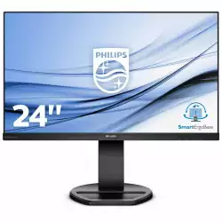 Монитор Philips 241B8QJEB 23.8" WLED, IPS, 1920x1080, 5ms, 250cd/m2, VGA, DVI, HDMI, Displayport, Speakers, Height adjustment, Pivot