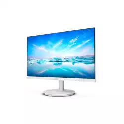 Монитор Philips 241V8AW/00, 23.8", IPS panel, 16:9, AG, FHD 1920x1080, 250cd/m2, 1000:1, 4ms, 75Hz, Flicker-free, Low Blue, Adaptive Sync, EasyRead, VGA, HDMI, Audio Out, Speakers, Tilt, VESA 100, White