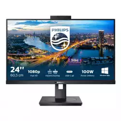 Монитор Philips 243B1JH/00 23.8 inch LED, IPS panel, 16:9, 1920x1080, 4ms, 250cd/m2, 1000:1, HDMI, Displayport, USB-C Docking, speakers, Height adjustment, Pivot, Windows Hello Webcam
