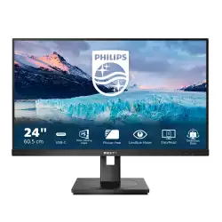 Монитор Philips 243S1/00 23.8" LED, IPS panel, 16:9, 1920x1080, 4ms, 250cd/m2, 1000:1, HDMI, DisplayPort, DP-out, USB, USB-C Dock, speakers, Height adjustment, Pivot