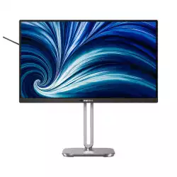 Монитор Philips 24B2N4200/00, 23.8", IPS panel, AG, 3H, 16:9, FHD 1920x1080, 300 cd/m2, 1500:1, 50M:1, 120Hz, SoftBlue, SmartImage, sRGB, VGA, HDMI, DisplayPort, 3x USB, USB-C, Speakers, HAS, Swivel, Tilt, Pivot, VESA 100, Energy class C, Black/Silver Монитор Philips 24B2N4200/00, 23.8", IPS panel, AG, 3H, 16:9, FHD 1920x1080, 300 cd/m2, 1500:1, 50M:1, 120Hz, SoftBlue, SmartImage, sRGB, VGA, HDMI, DisplayPort, 3x USB, USB-C, Speakers, HAS, Swivel, Tilt, Pivot, VESA 100, Energy class C, Black/Silver