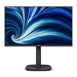 Монитор Philips 24B2U3301D/00, 23.8", IPS panel, AG, 3H, 16:10, WUXGA 1920x1200, 300cd/m2, 1500:1, 50M:1, 100Hz, 4ms, SoftBlue, SmartImage, Flicker-Free, sRGB, Docking, HDMI, DP, USB-C, LAN, 4x USB, HBR3, Audio out, Speakers, HAS, Swivel, Tilt, Pivot, VESA 100, Energy class C, Black