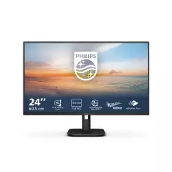 Монитор Philips 24E1N1100A/00, 23.8", IPS WLED panel, AG, FHD 1920 x1080, 16:9, 100Hz, 1ms, 250 cd/m2, 1300:1, sRGB, Flicker Free, Low Blue Mode, EasyRead, VGA, HDMI, Audio In/Out, Speakers, Tilt, VESA 100, Black