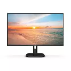 Монитор Philips 24E1N1200A/00, 23.8", IPS WLED panel, AG, FHD 1920 x1080, 16:9, 120Hz, 1ms, 300 cd/m2, 1500:1, 3H, sRGB, Flicker Free, Low Blue Mode, Adaptive Sync, VGA, HDMI, DisplayPort, Audio out, Speakers, Tilt, VESA 100, Black