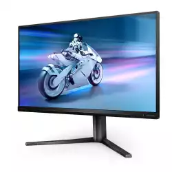 Монитор Philips 25M2N5200U/00, 24.5", EVNIA gaming monitor, IPS panel, AG, 16:9, FHD 1920x1080, 390Hz, 0.3ms, 400cd/m2, HDR 400, 1000:1, sRGB, Smart Image game, Stark Shadow Boost, Adaptive Sync, 2x HDMI, DP, Audio out, HAS, Swivel, Tilt, Pivot, VESA 100, Black