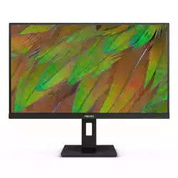 Монитор Philips 27B1U3900/00, 27", IPS W-LED panel, AG, 16:9, 4K UHD 3840x2160, 350cd/m2, 1000:1, 4ms, 60Hz, sRGB, Flicker Free, SmartImage, EasyRead, 2x HDMI, DP, USB-C, LAN, 3x USB, HBR3, Audio out, Speakers, MultiView, PD up to 90W, HAS, Swivel, Tilt, Pivot, VESA 100, Black