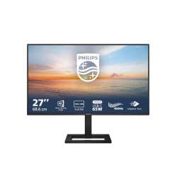Монитор Philips 27E1N1300AE/00, 27", IPS WLED panel, AG, FHD 1920 x1080, 16:9, 100Hz, 1ms, 250 cd/m2, 1300:1, sRGB, Flicker Free, Low Blue Mode, EasyRead, HDMI, USB-C, 2x USB, Audio Out, Speakers, Tilt, HAS, VESA 100, Black