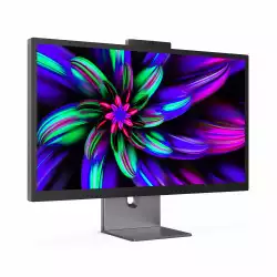 Монитор Philips 27E3U7903/00, 27" IPS panel, AG, 7H, 5K 5120x2880, 500cd/m2, 2000:1, 4ms, 70Hz, Calman Ready, HDR 600, REC 709, DCI-P3, Adobe RGB, Flicker-free, Thunderbolt 4, HDMI, LAN, 2x USB-C, TB out, 2x USB, Speakers, KVM, AI 5MP Webcam, PbP, HAS, Swivel, Tilt, Pivot, Black/Grey