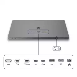 Монитор Philips 27E3U7903/00, 27" IPS panel, AG, 7H, 5K 5120x2880, 500cd/m2, 2000:1, 4ms, 70Hz, Calman Ready, HDR 600, REC 709, DCI-P3, Adobe RGB, Flicker-free, Thunderbolt 4, HDMI, LAN, 2x USB-C, TB out, 2x USB, Speakers, KVM, AI 5MP Webcam, PbP, HAS, Swivel, Tilt, Pivot, Black/Grey